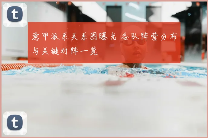 意甲派系关系图曝光 各队阵营分布与关键对阵一览