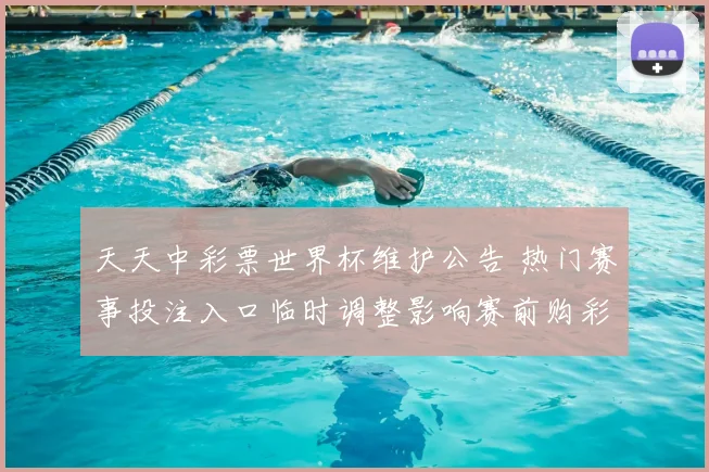 天天中彩票世界杯维护公告 热门赛事投注入口临时调整影响赛前购彩
